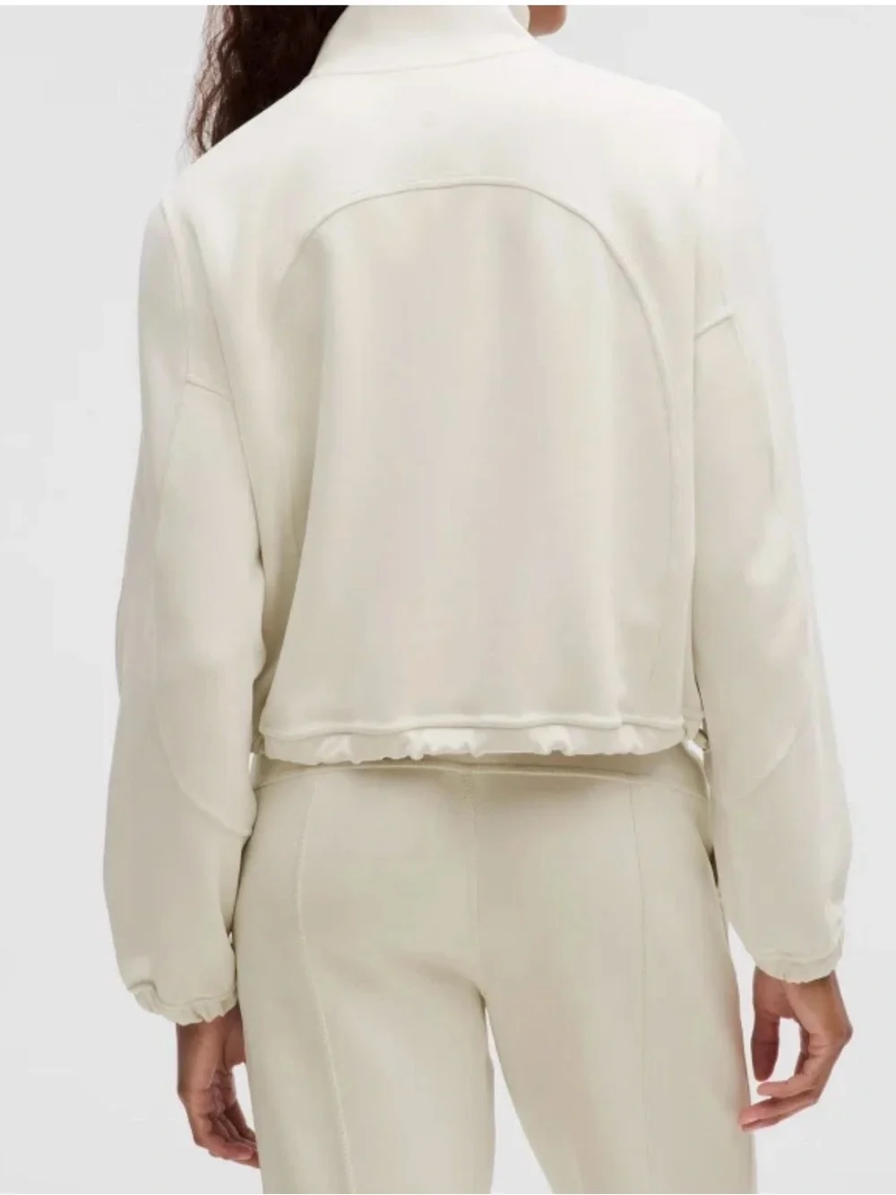 Lululemon Brushed Softstreme Half Zip Bone Size 6